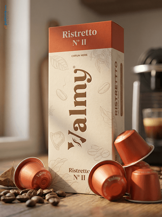 Valmy Ristretto packaging